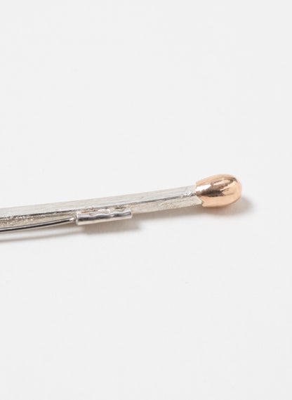 Live Match Brooch | Sterling Silver &amp; 9ct Rose Gold