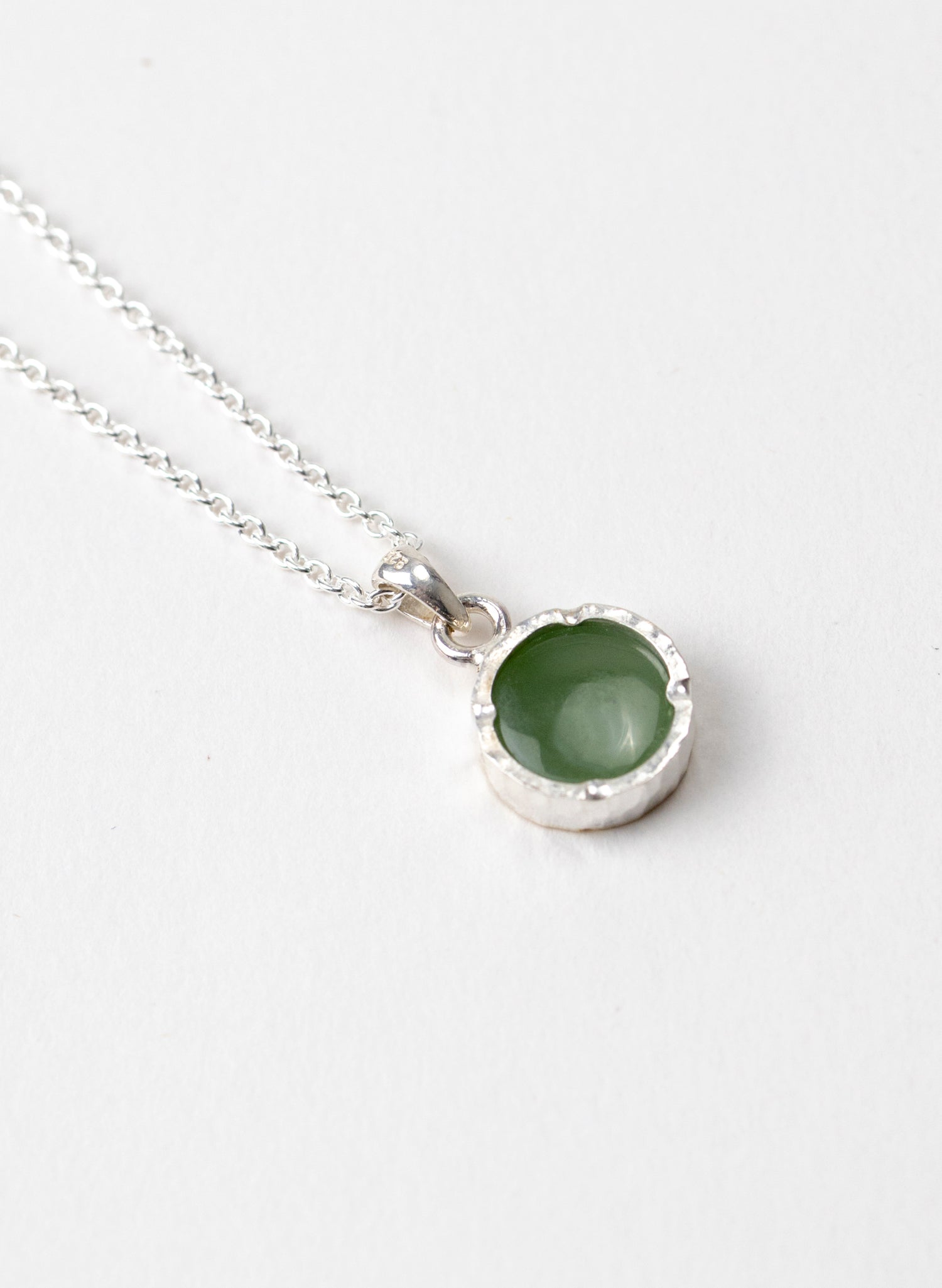 Round Pounamu Pendant with 22ct Gold