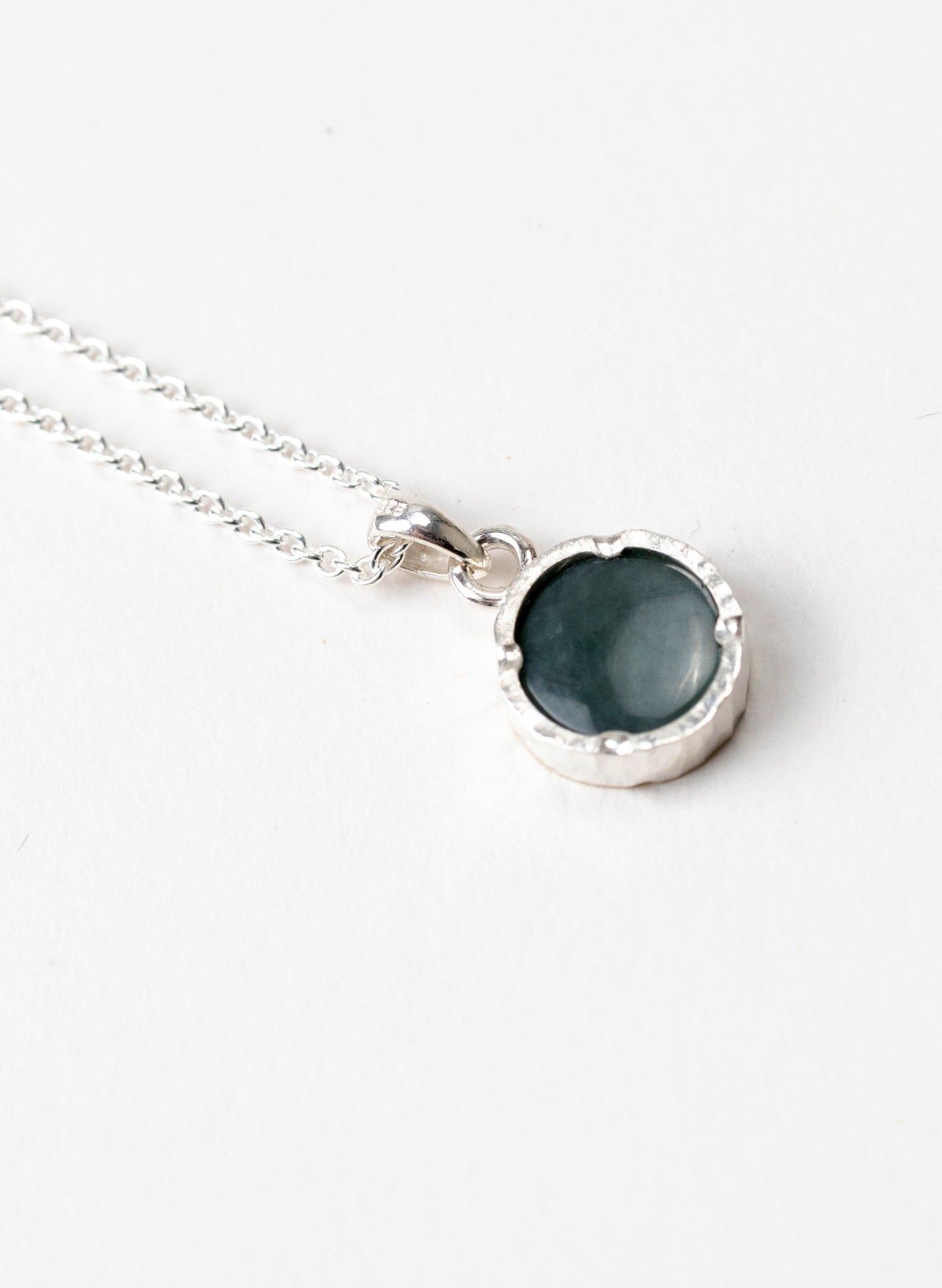 Round Pounamu Pendant with 22ct Gold
