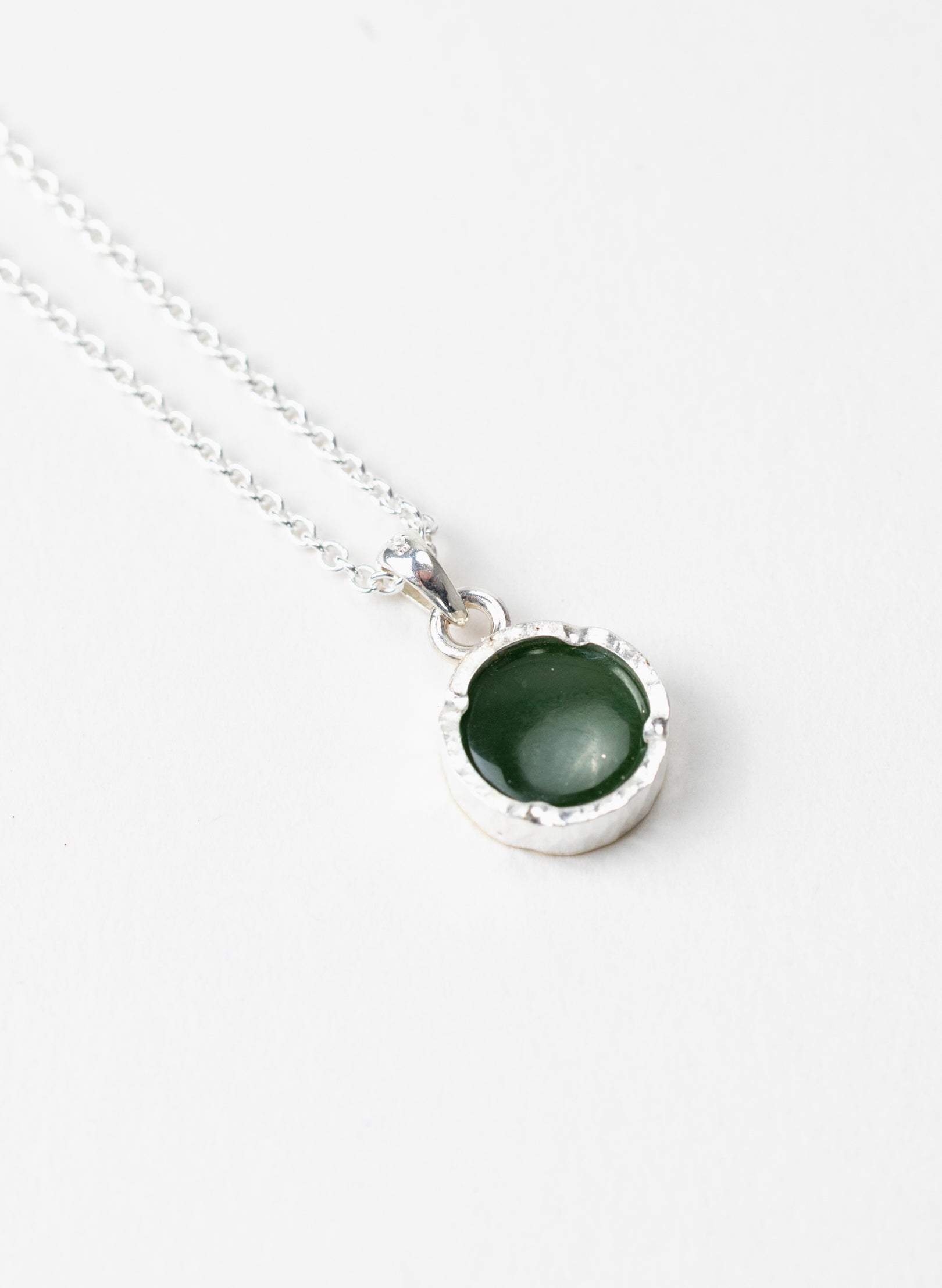 Round Pounamu Pendant with 22ct Gold