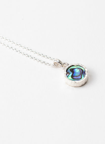 Round Paua Pendant with 22ct Gold