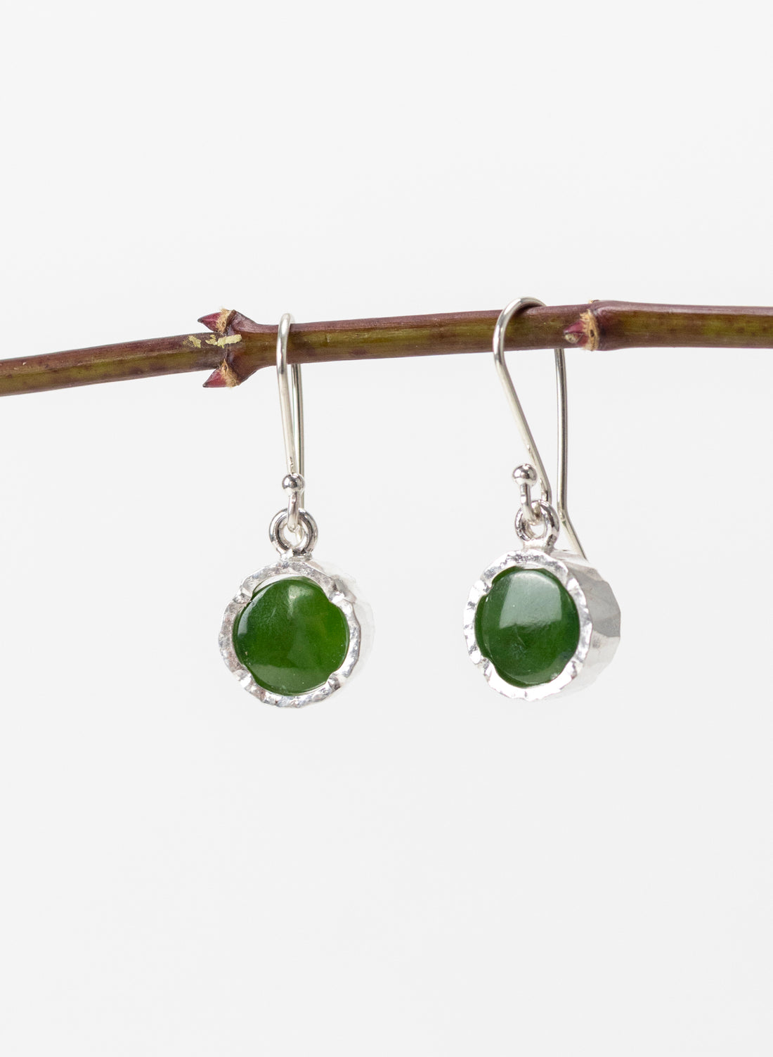 Round Pounamu Earrings