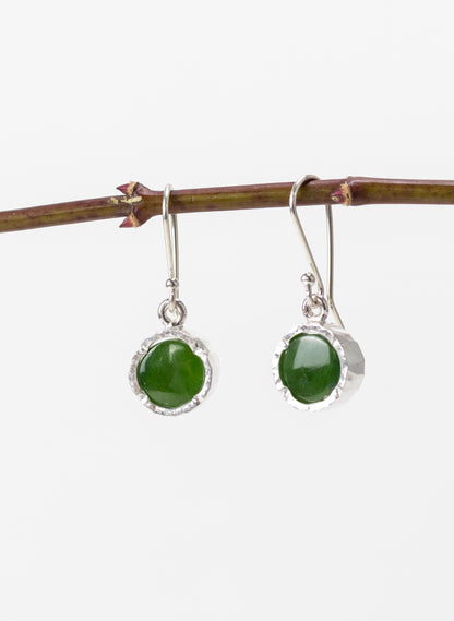 Round Pounamu Earrings