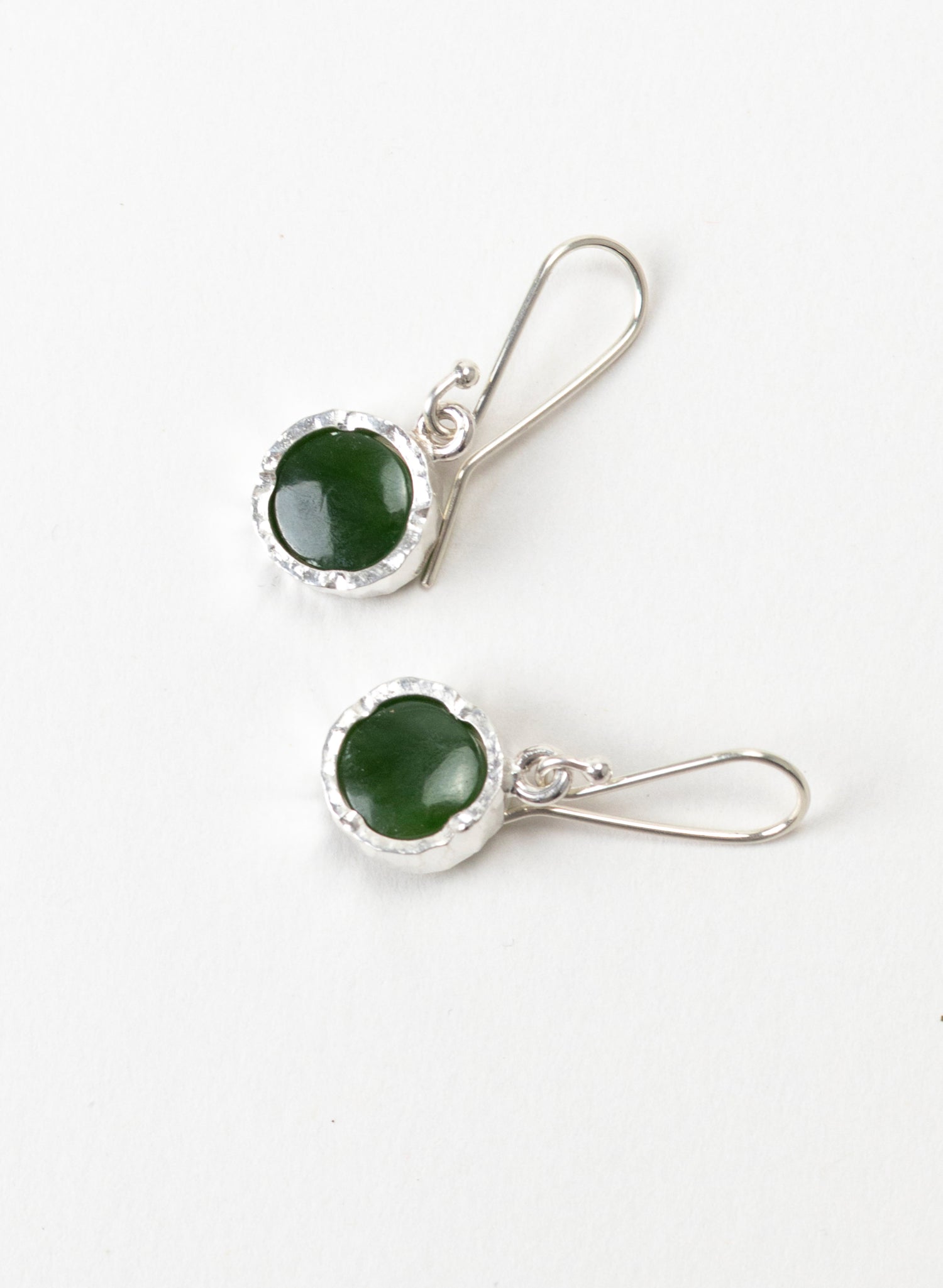 Round Pounamu Earrings