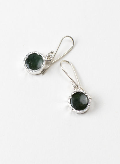 Round Pounamu Earrings