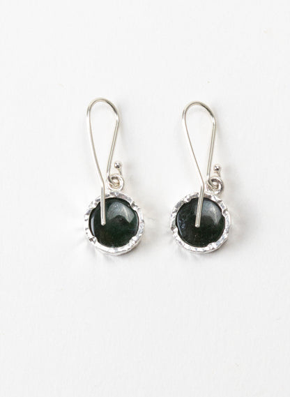 Round Pounamu Earrings