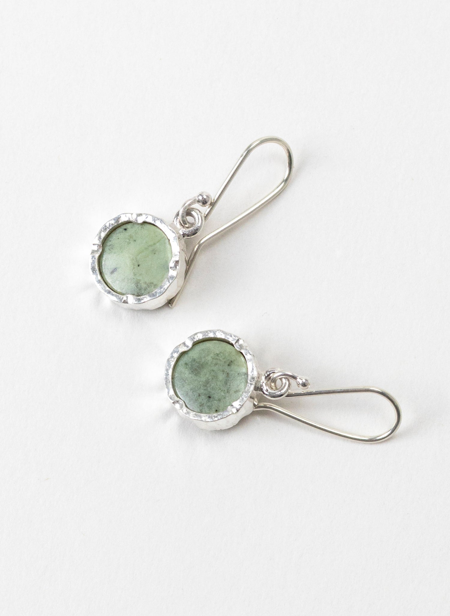 Round Pounamu Earrings