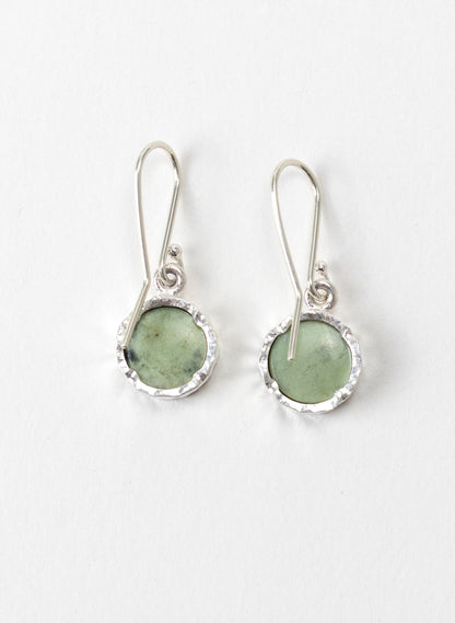 Round Pounamu Earrings