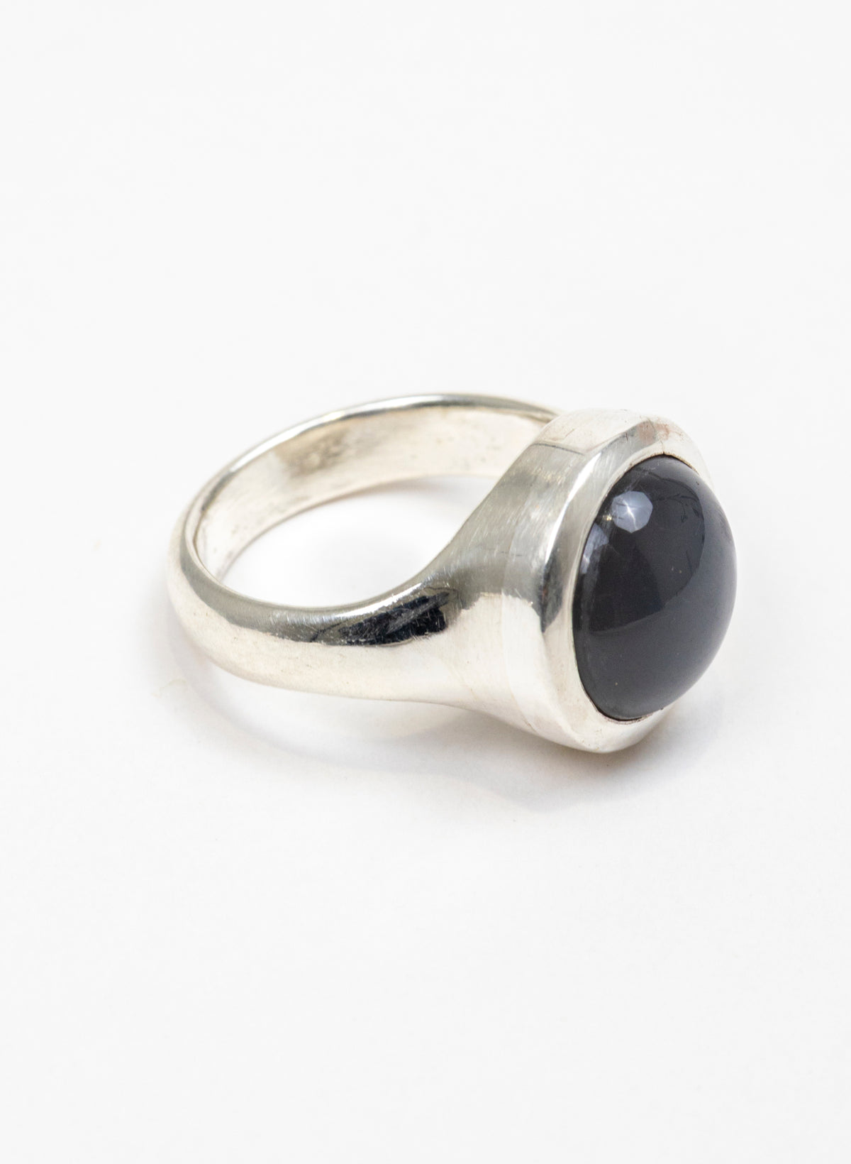 Silver Grey Moonstone Ring