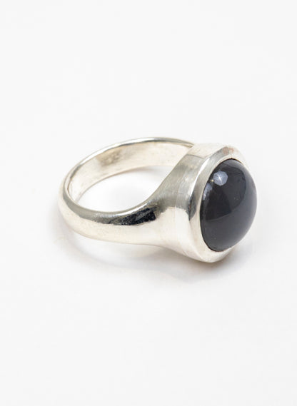 Silver Grey Moonstone Ring