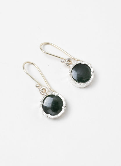Round Pounamu Earrings