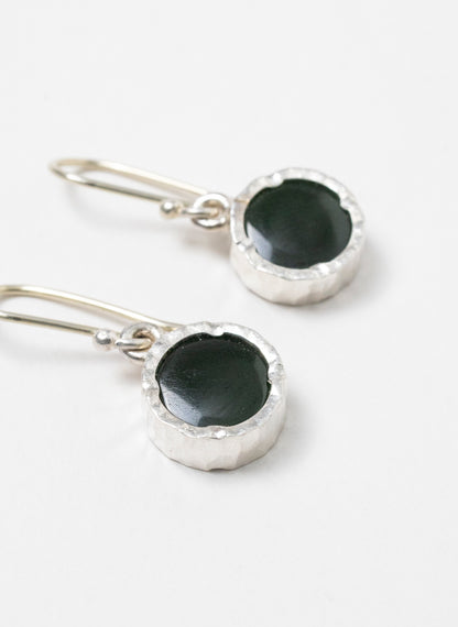 Round Pounamu Earrings