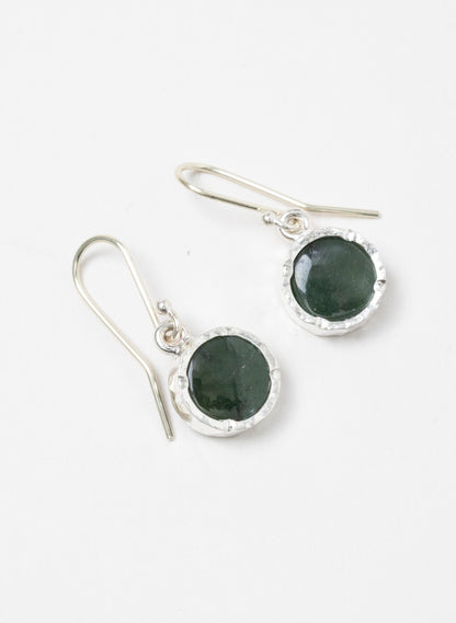 Round Pounamu Earrings