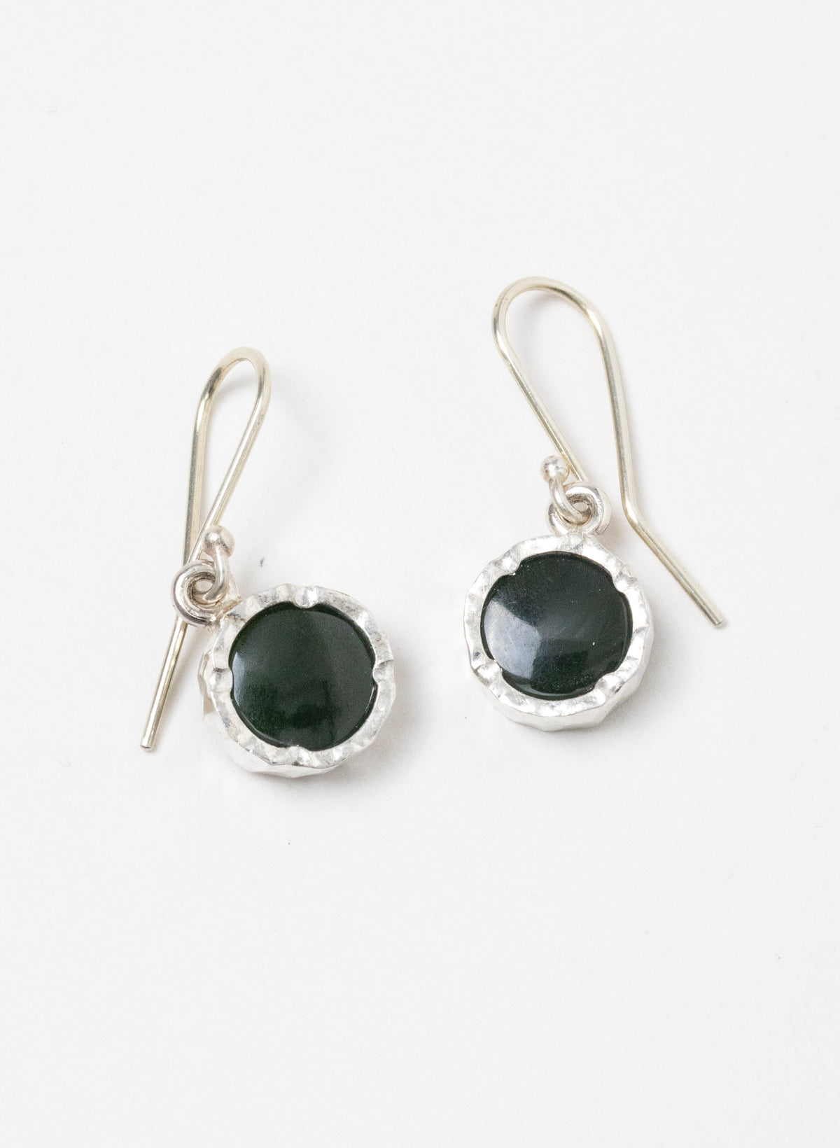 Round Pounamu Earrings