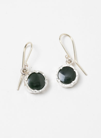 Round Pounamu Earrings