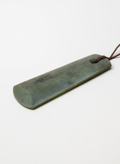 Kōkopu Pounamu Big Hole Toki Pendant