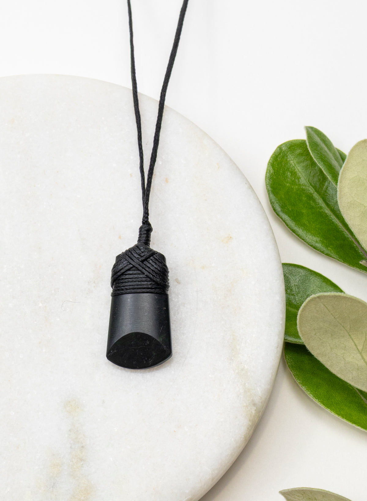 Tangiwai Pounamu Cross Bound Toki Pendant