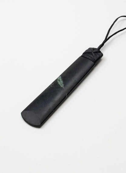 Tangiwai Pounamu Cross Bound Toki Pendant