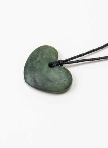 Kawakawa Pounamu Heart Pendant