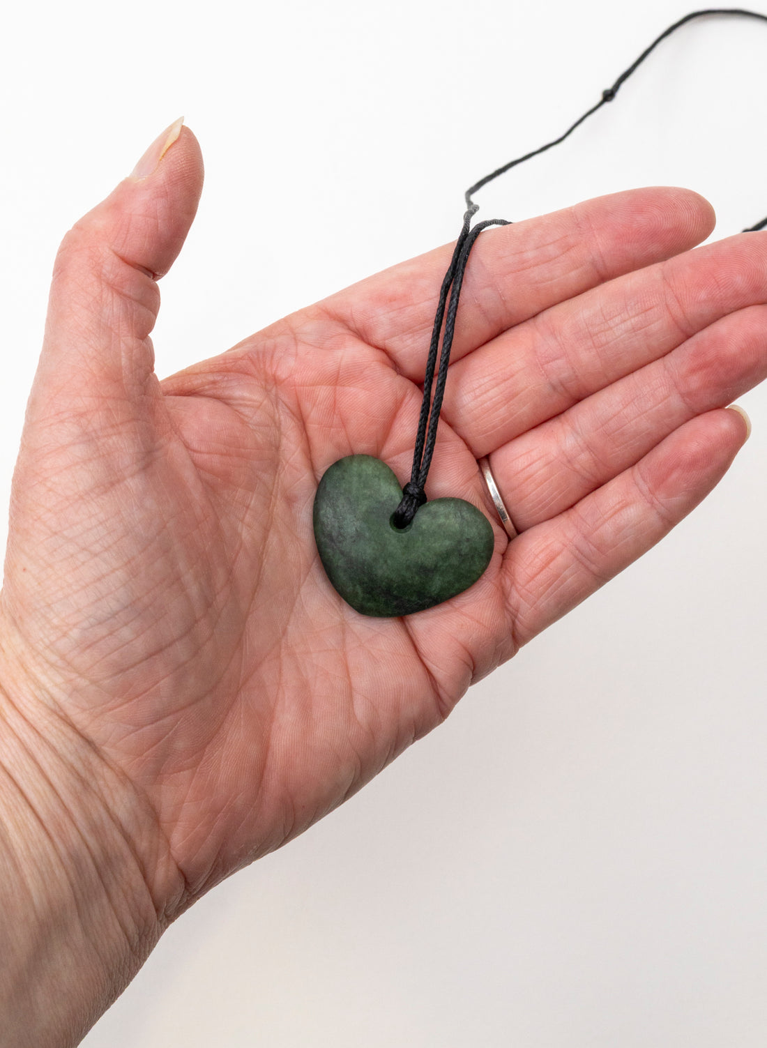 Kawakawa Pounamu Heart Pendant