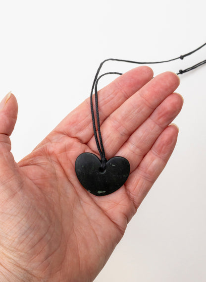 Tangiwai Pounamu Heart Pendant