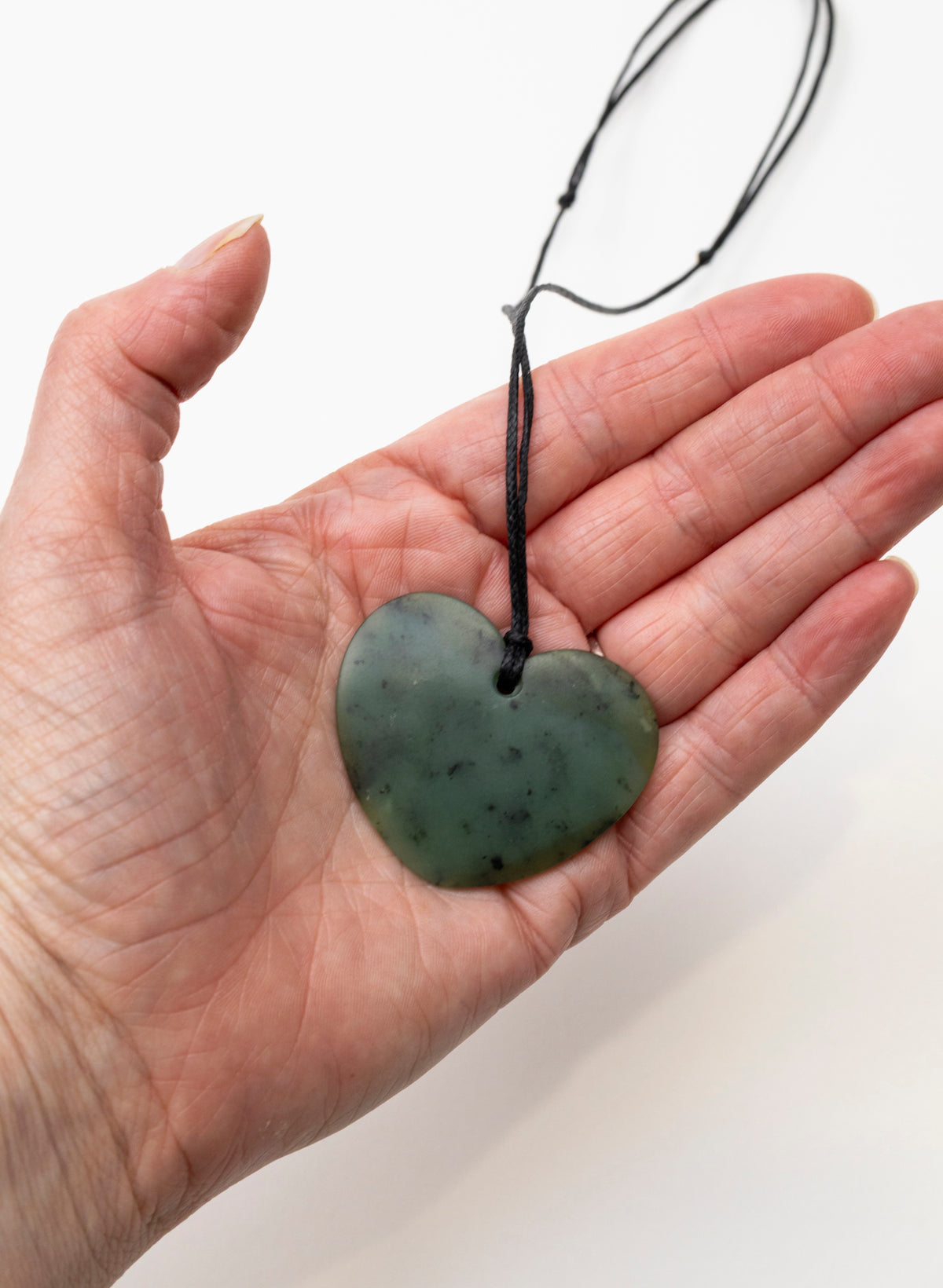Kawakawa Pounamu Heart Pendant