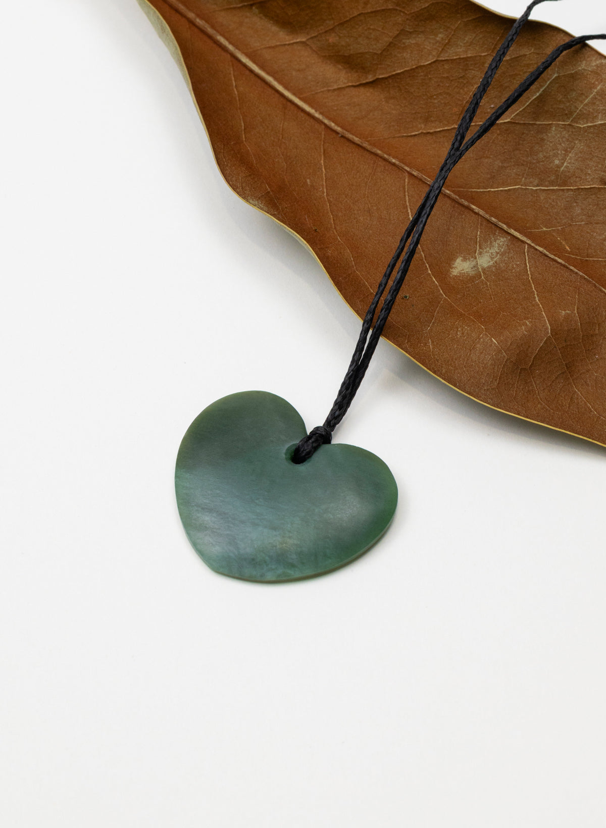 Inanga / Kahurangi Pounamu Heart Pendant