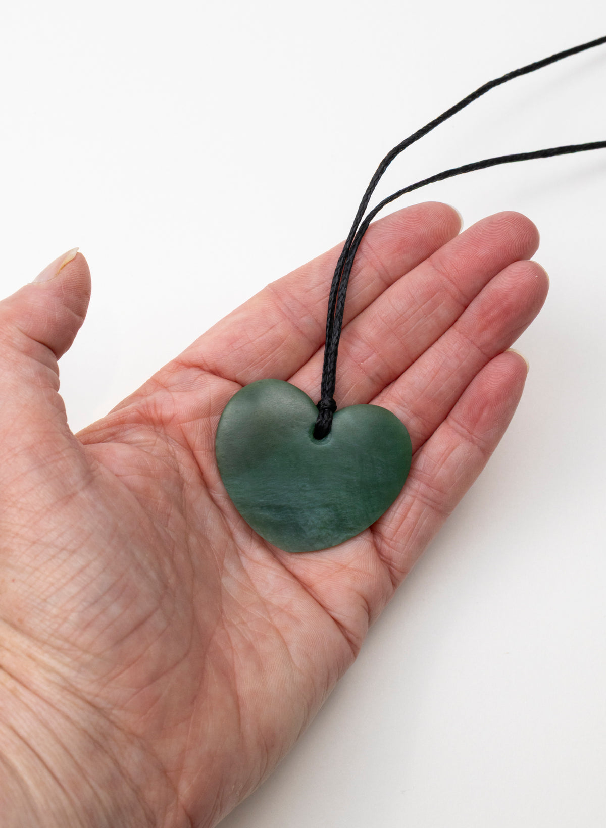 Inanga / Kahurangi Pounamu Heart Pendant