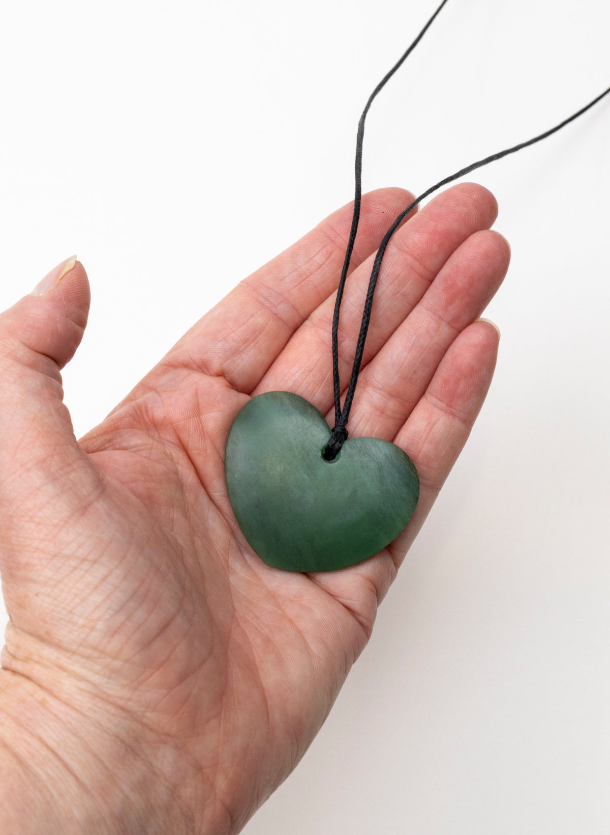 Inanga / Kahurangi Pounamu Heart Pendant