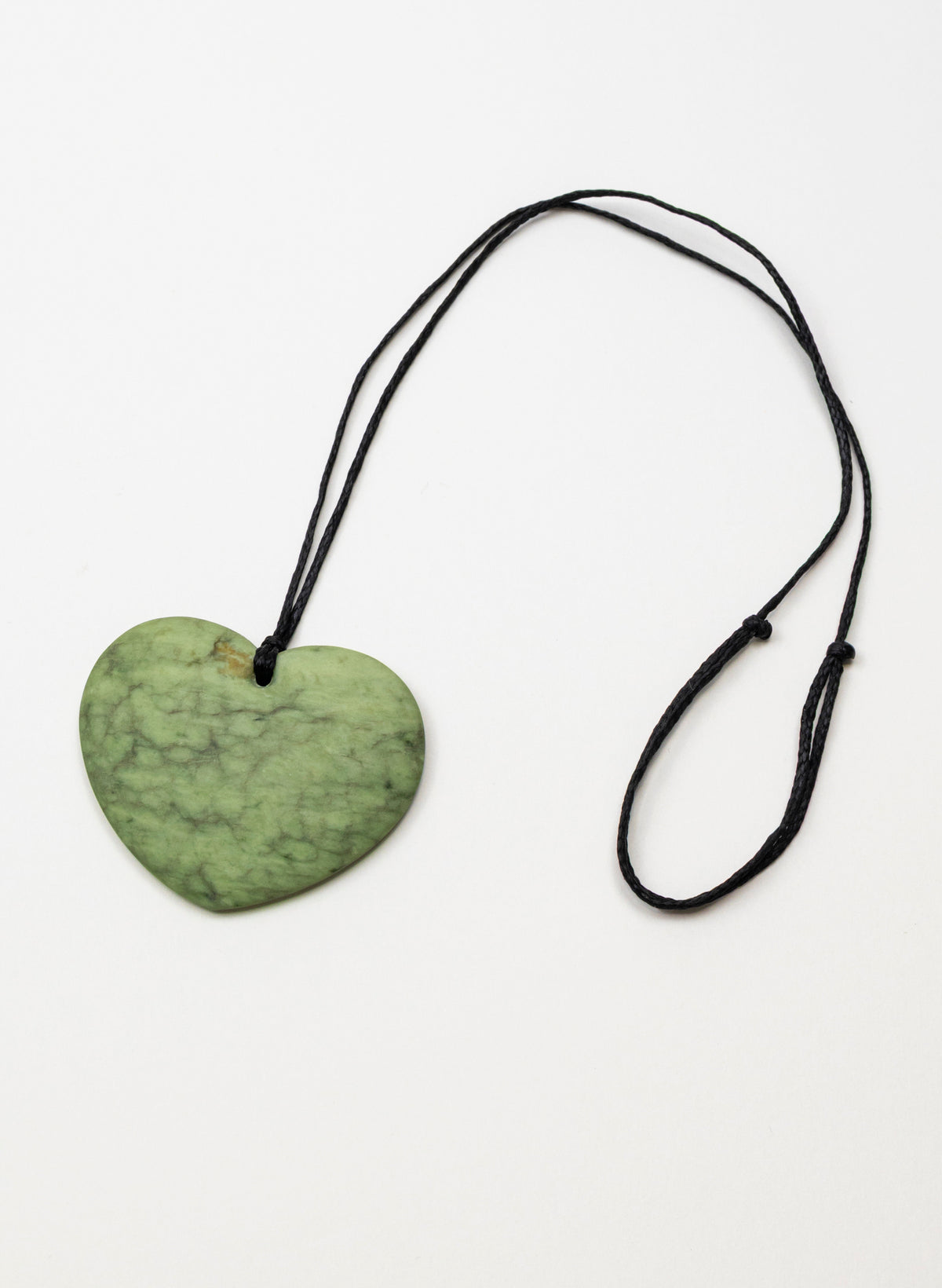 Raukaraka Pounamu Heart Pendant