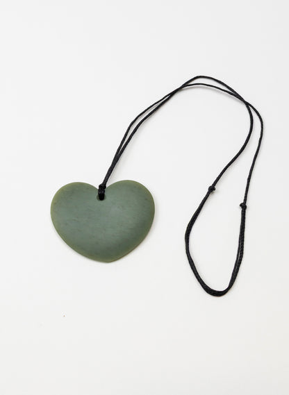 Kōkopu Pounamu Heart Pendant