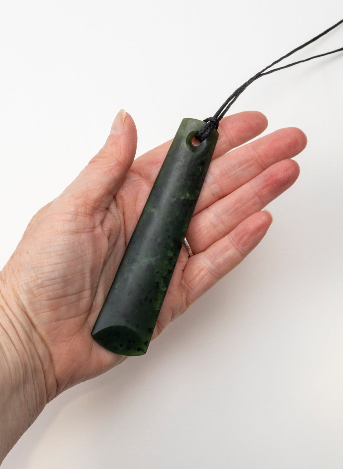 Kawakawa Pounamu Big Hole Pendant