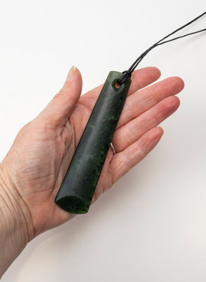 Kawakawa Pounamu Big Hole Pendant