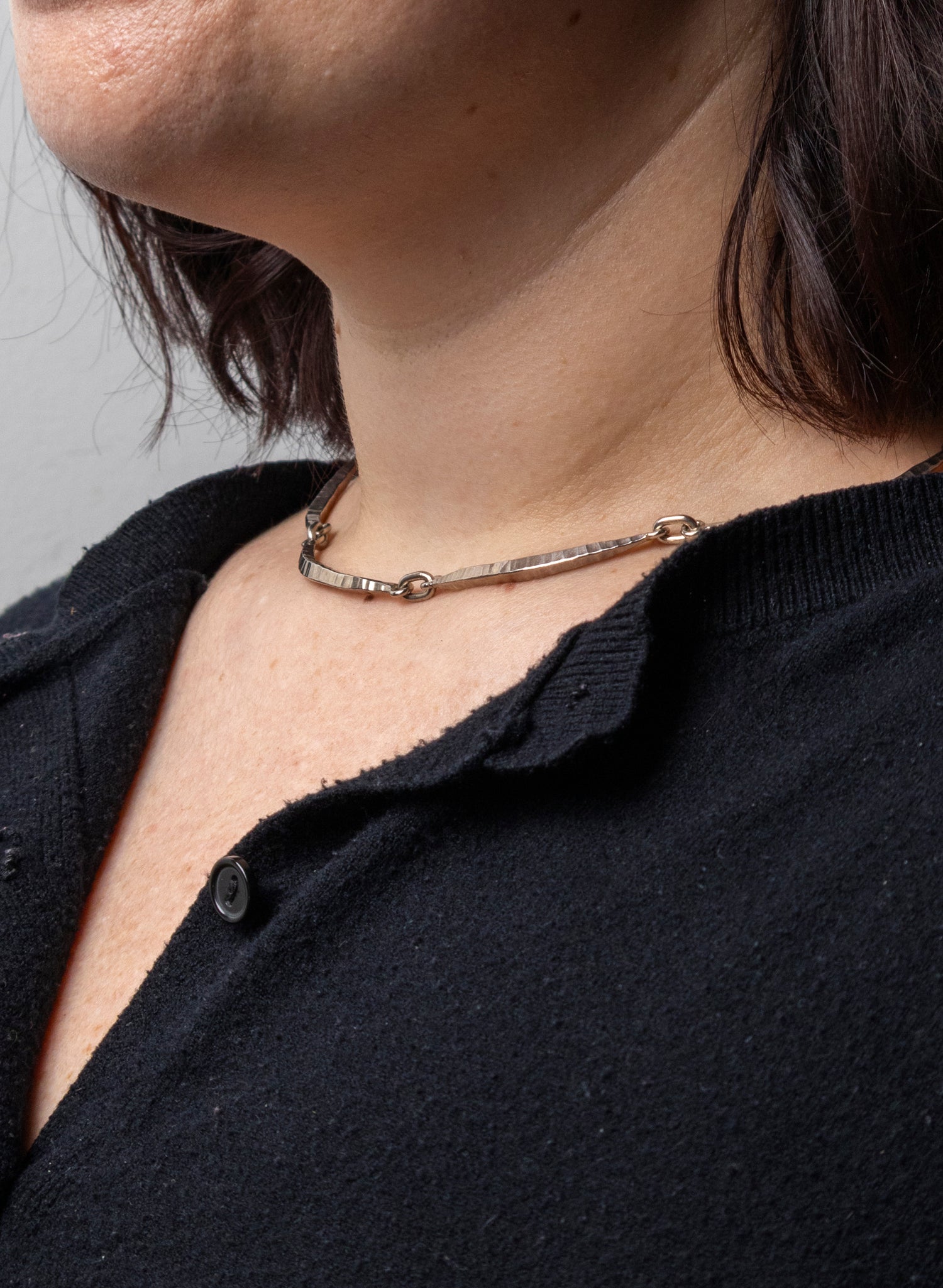 Forged Scallop Necklace