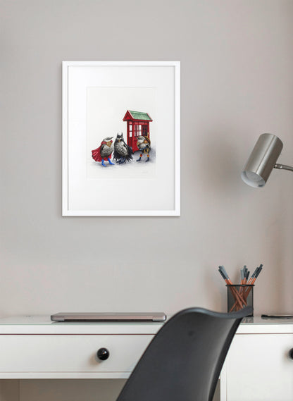 Superheroes - Giclée Print