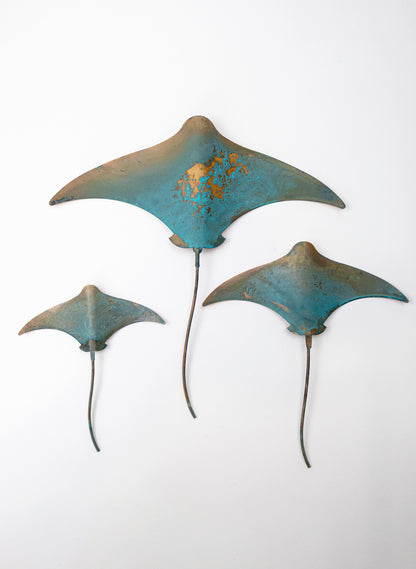 Stingray - Set of 3 (Teal)
