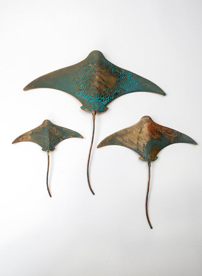 Stingray - Set of 3 (Teal)