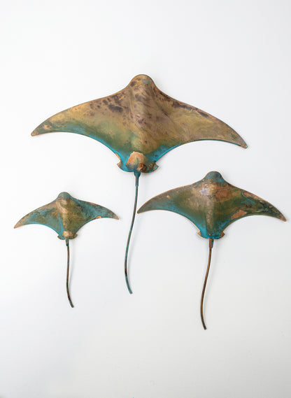 Stingray - Set of 3 (Teal)