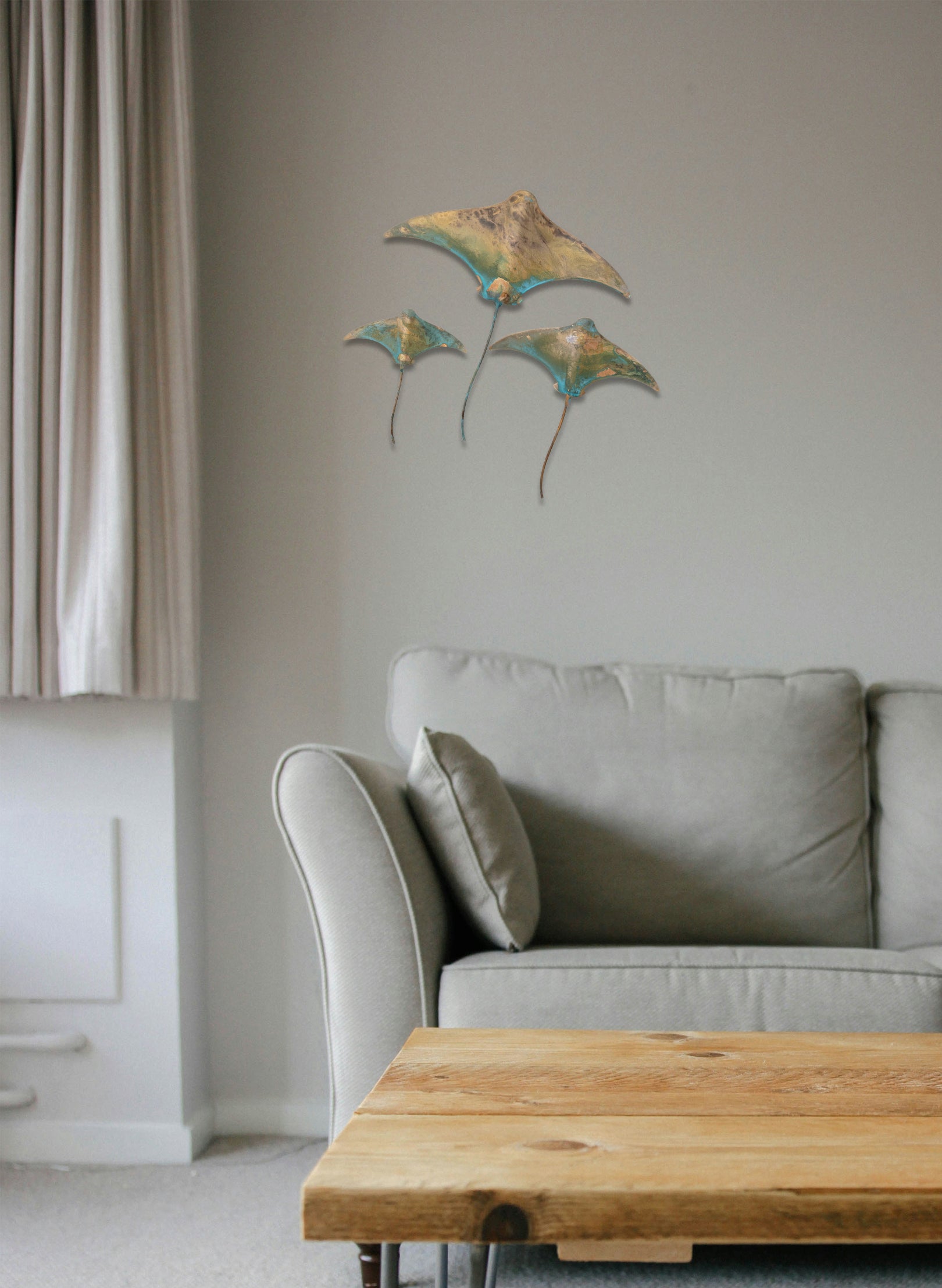 Stingray - Set of 3 (Teal)