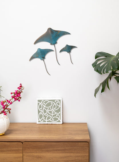 Stingray - Set of 3 (Teal)