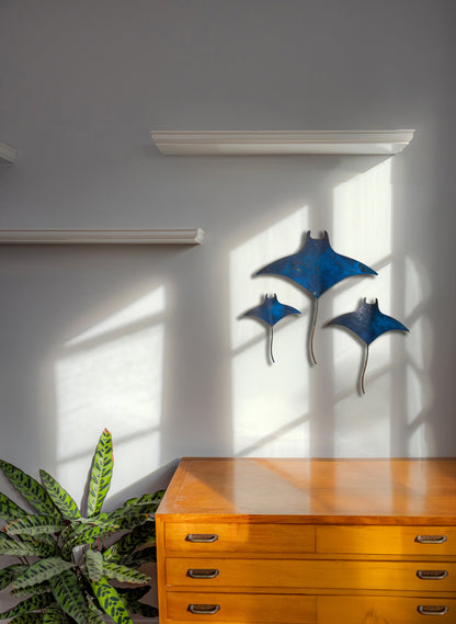 Mantaray - Set of 3 (Blue)
