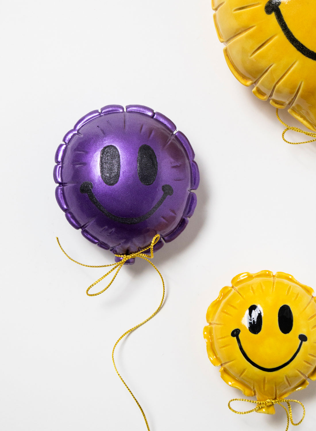 Mini Ceramic Balloon Smiley Face