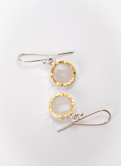 White Imperial Jade Earrings