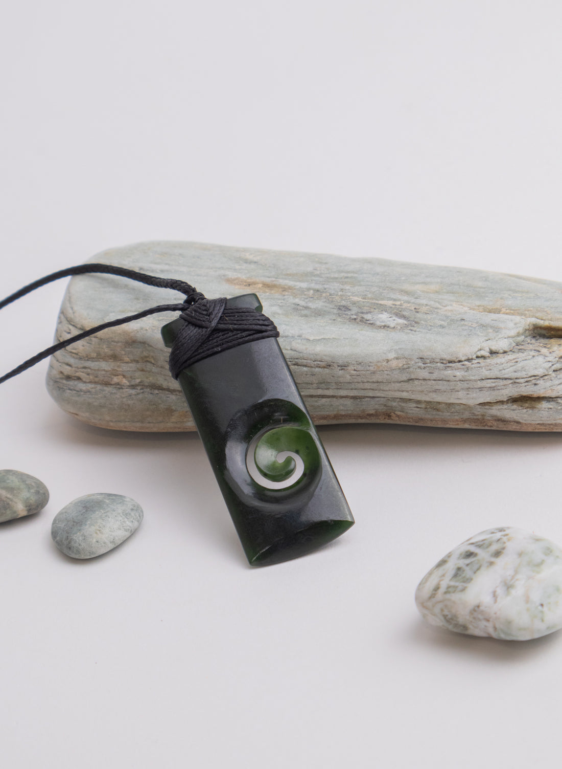 Bound Pounamu Toki with Koru