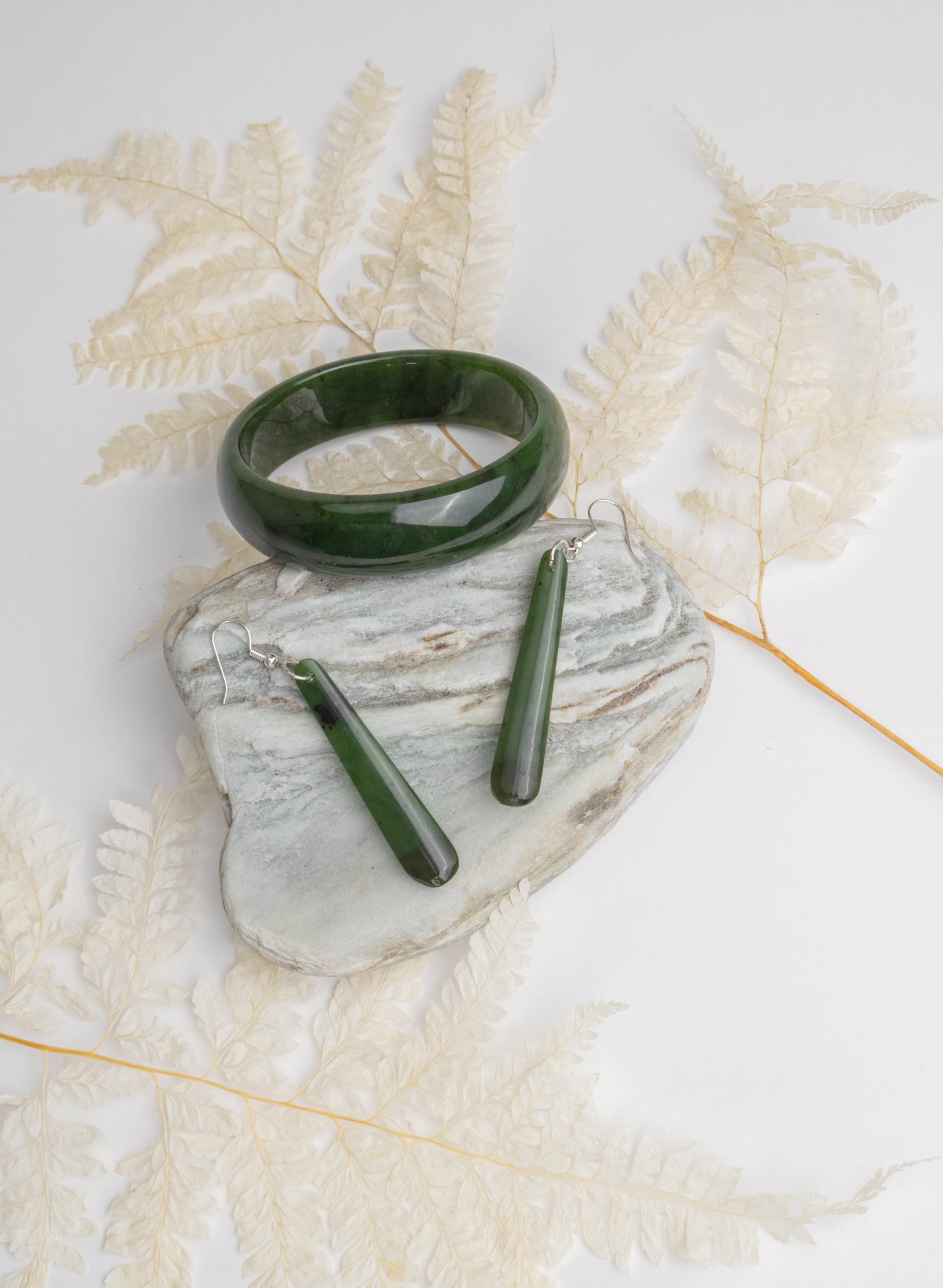 Pounamu Drop Earrings