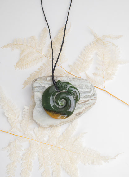 Carved Pounamu Manaia Pendant