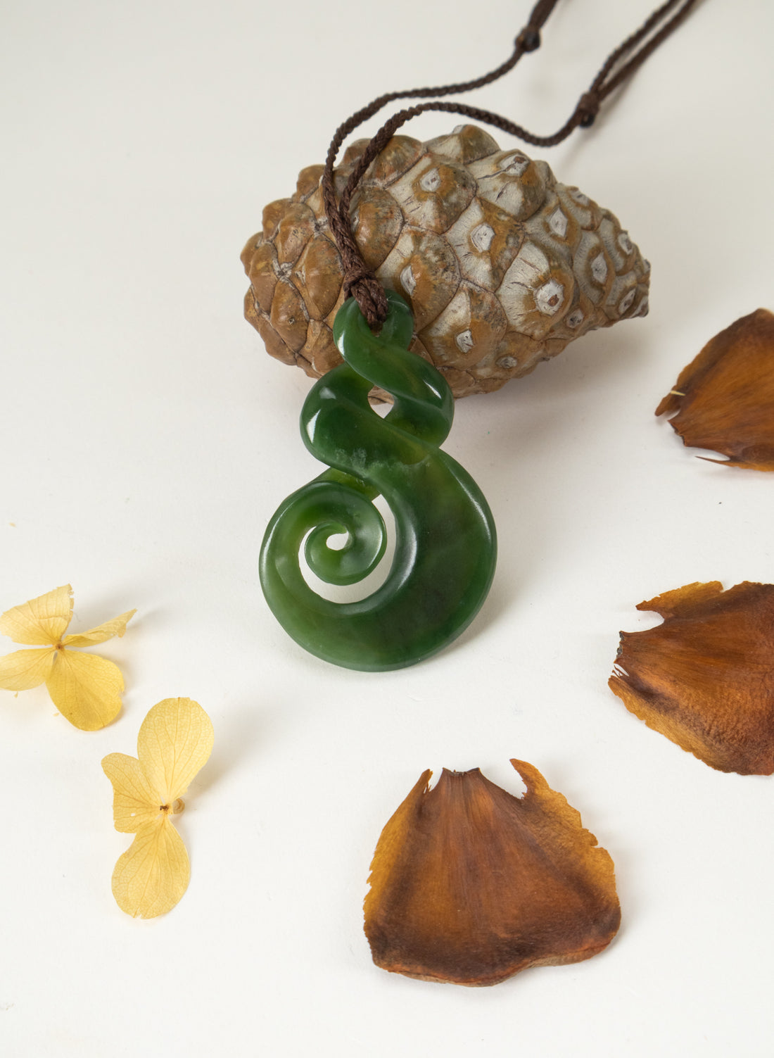 Large Pounamu Twist Pendant
