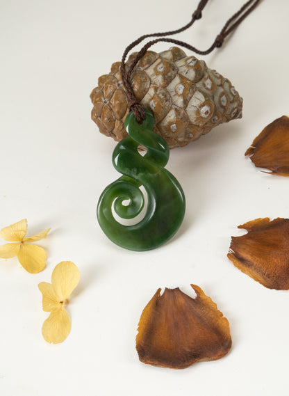 Large Pounamu Twist Pendant