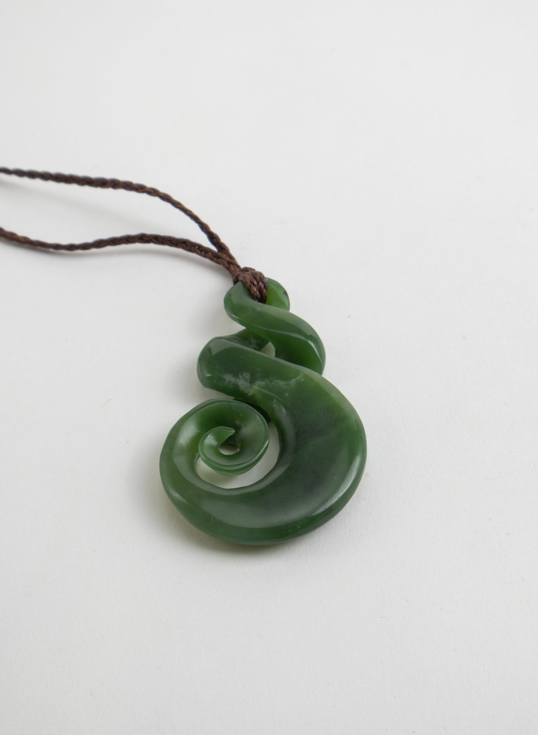 Large Pounamu Twist Pendant