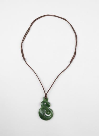 Large Pounamu Twist Pendant